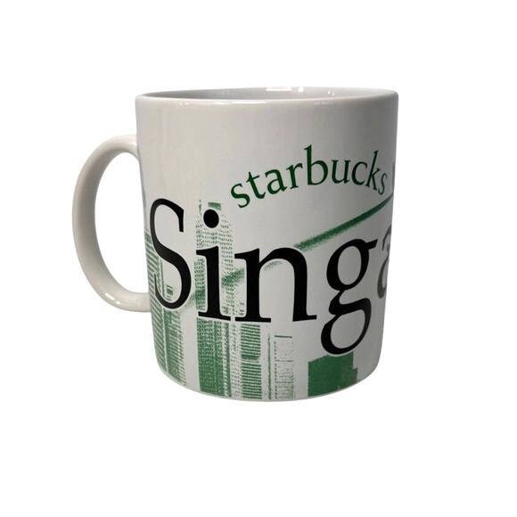 2006 Starbucks Singapore City Mug 16oz Green Collector Series Made Thailand - Picture 2 of 6
